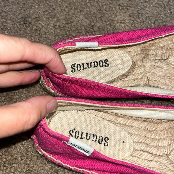 Soludos Elephant Embroidered Platform Espadrilles Pink 7.5 - Picture 9 of 10